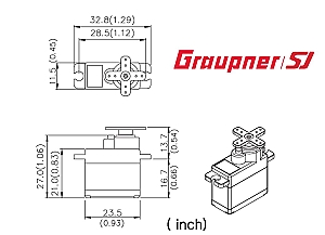Graupner DES 476 BB Precision Digital Servo 