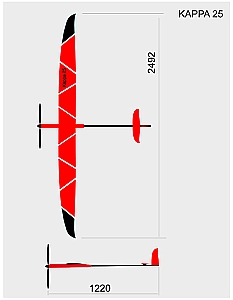 Kappa 2.5 F5J ALES LMR Glider